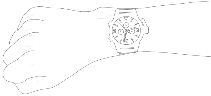 48mm men's wrist watch
