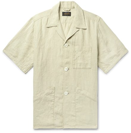 Beams Plus Linen Short Sleeve Overshirt