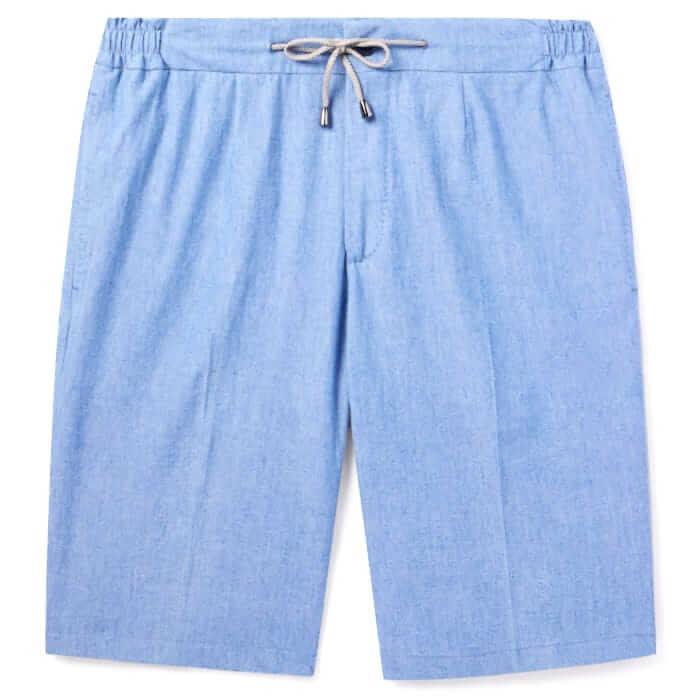 De Petrillo Chambray Drawstring Short