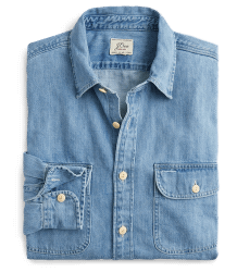 J.Crew Midweight denim workshirt