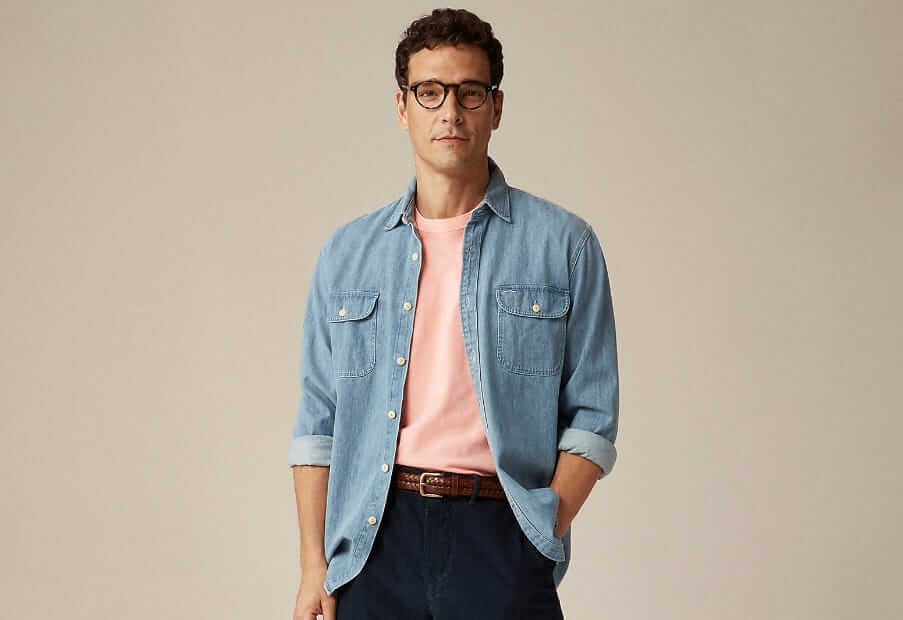 J.Crew Midweight denim workshirt