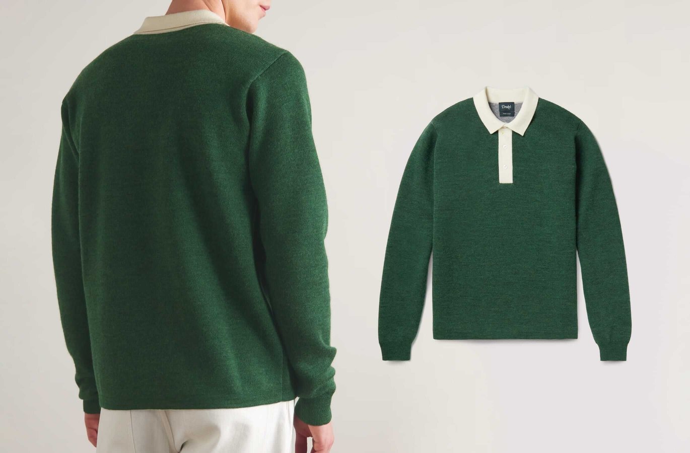 Drakes Wool Pool Shirt