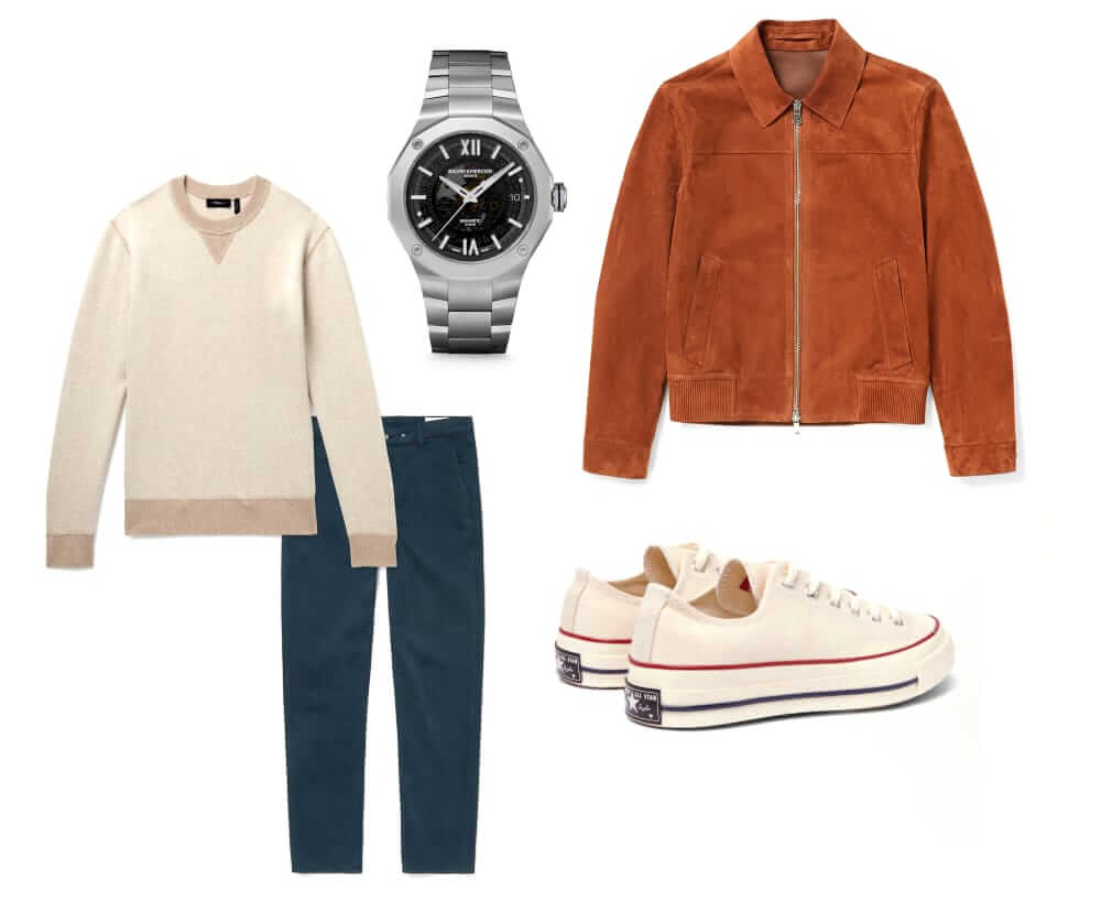Men's relaxed Valentine's Day outfit
