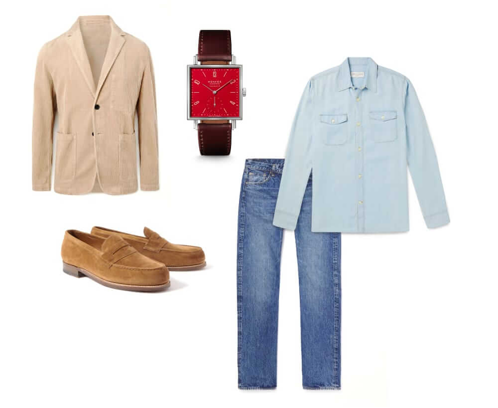 Men's upgraded everyday Valentine's Day outfit