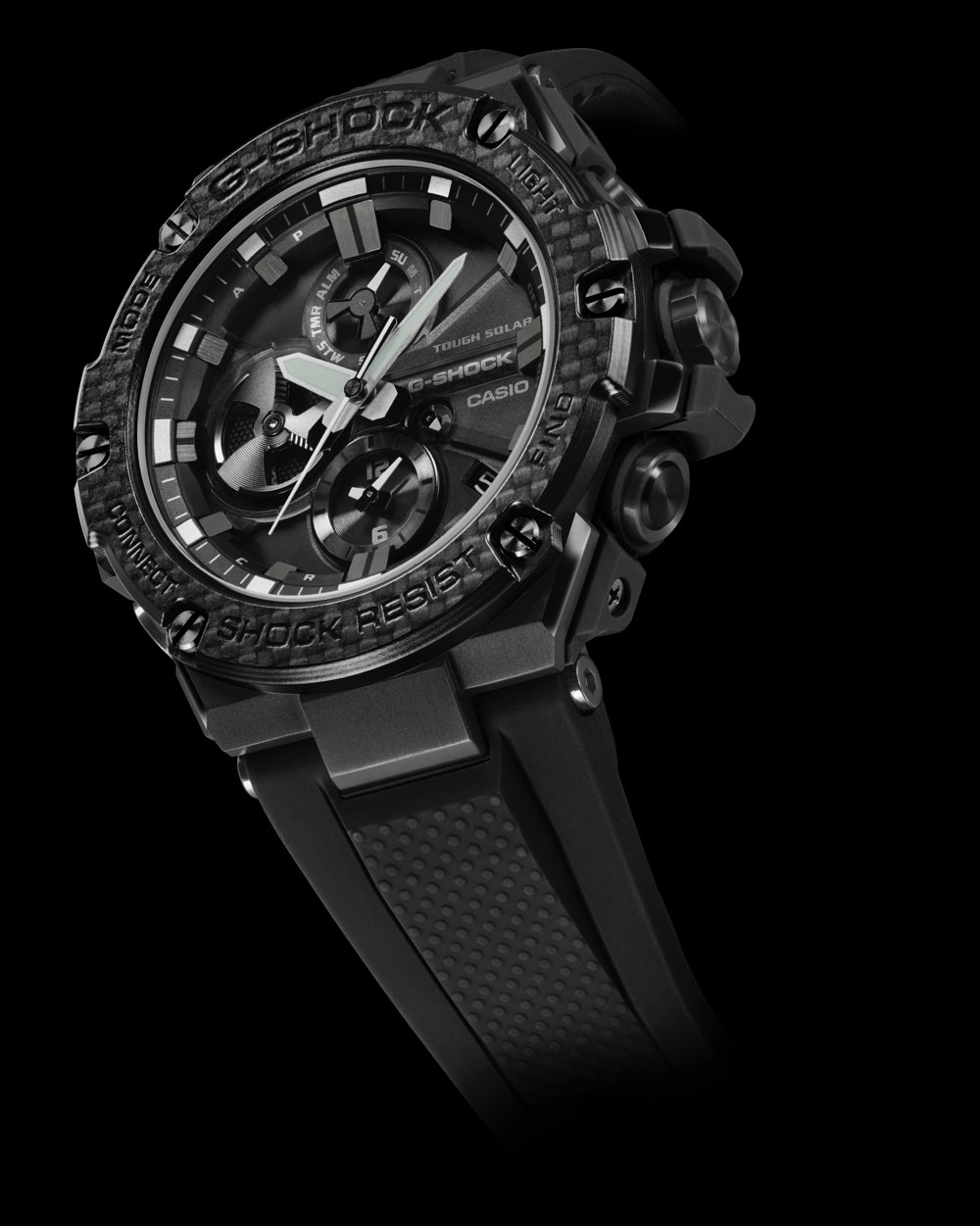 The G-SHOCK G-STEEL GSTB100X-1A timepiece