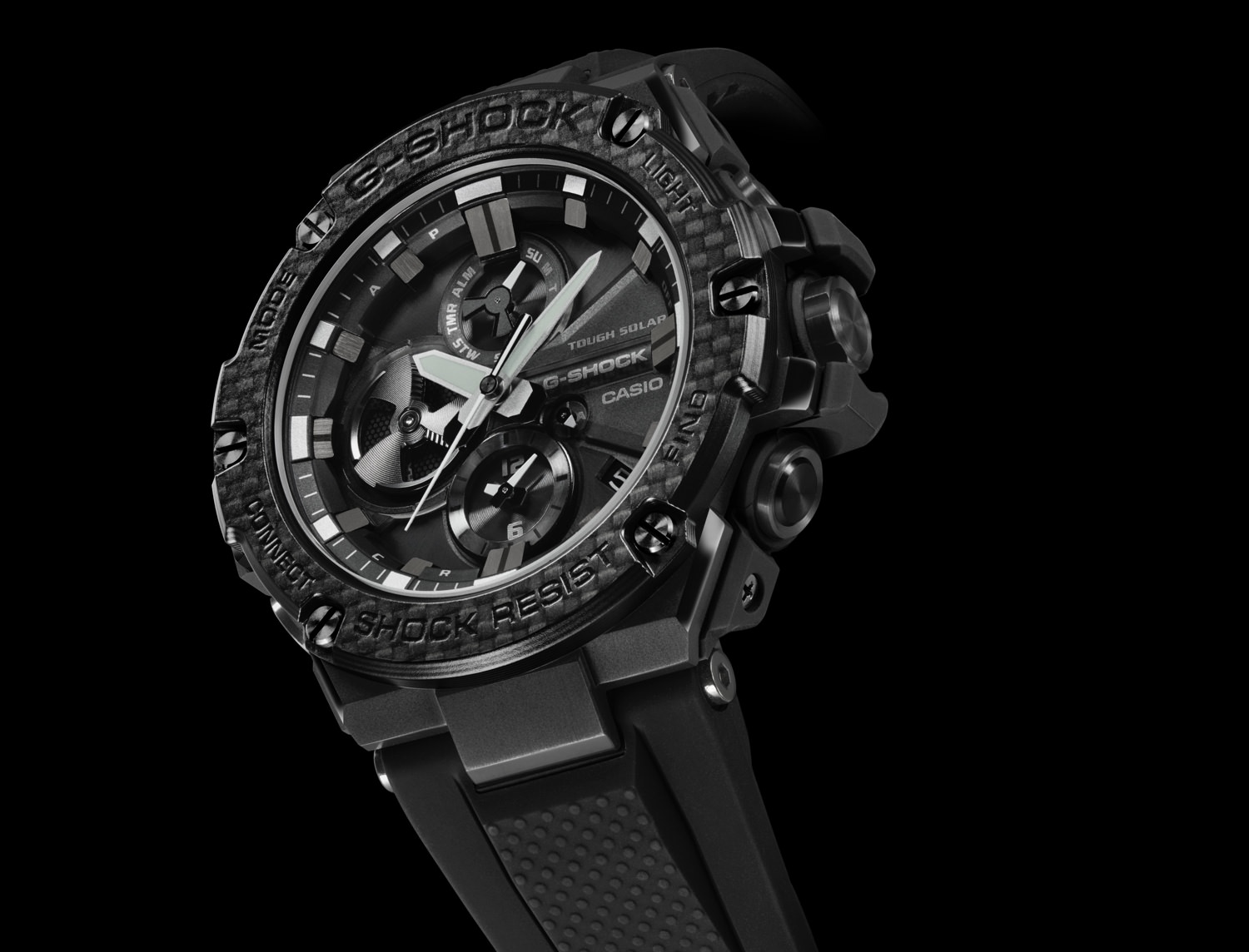 The G-SHOCK G-STEEL GSTB100X-1A timepiece