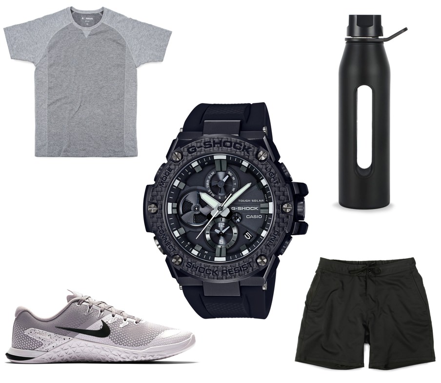 What to wear with the G-SHOCK G-STEEL GSTB100X-1A timepiece at the gym