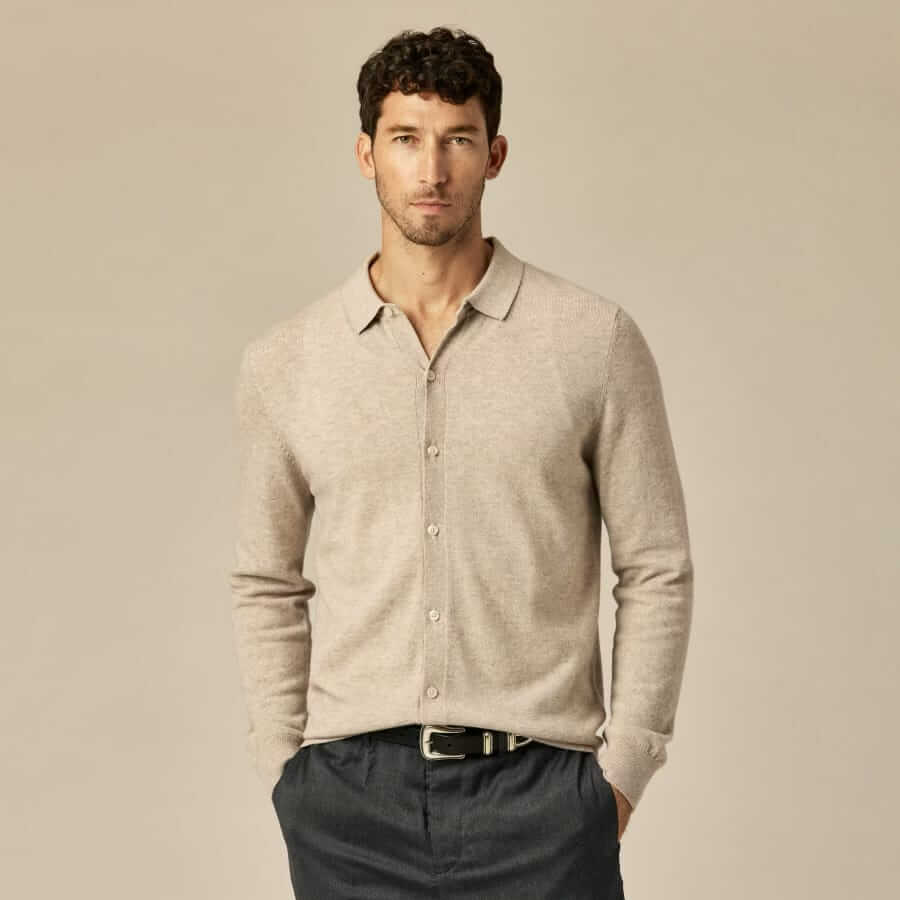 wills easycash polo cardigan