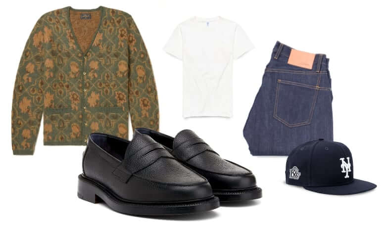Men's night out loafer outfit