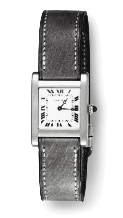 Cartier Tank watch detail