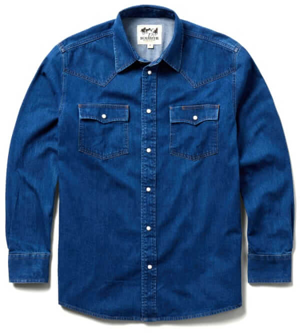 Schaefer Denim snap button shirt