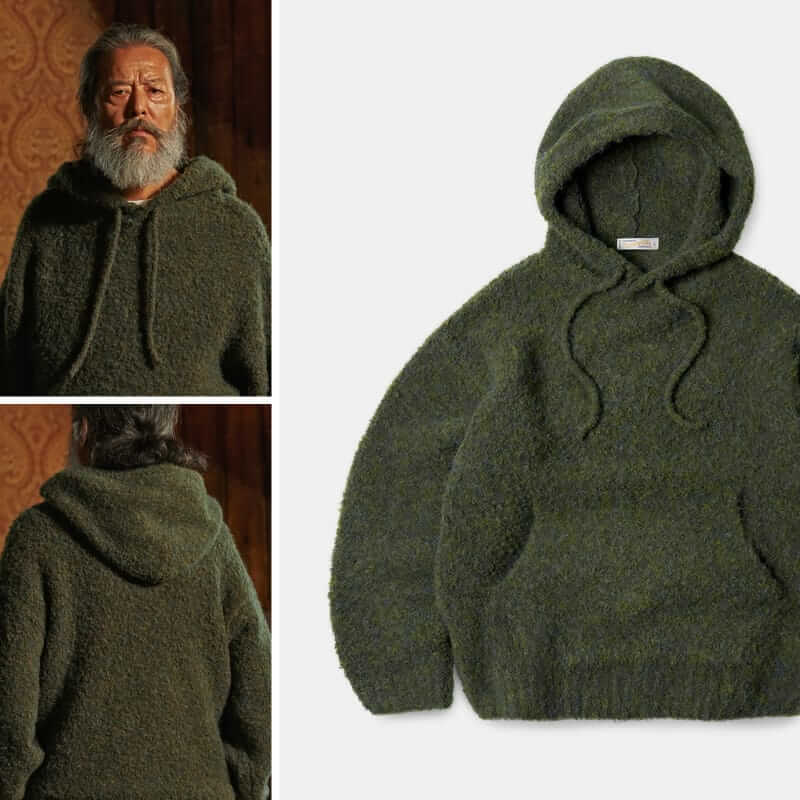 FrizmWORKS Wave boucle knit hoody