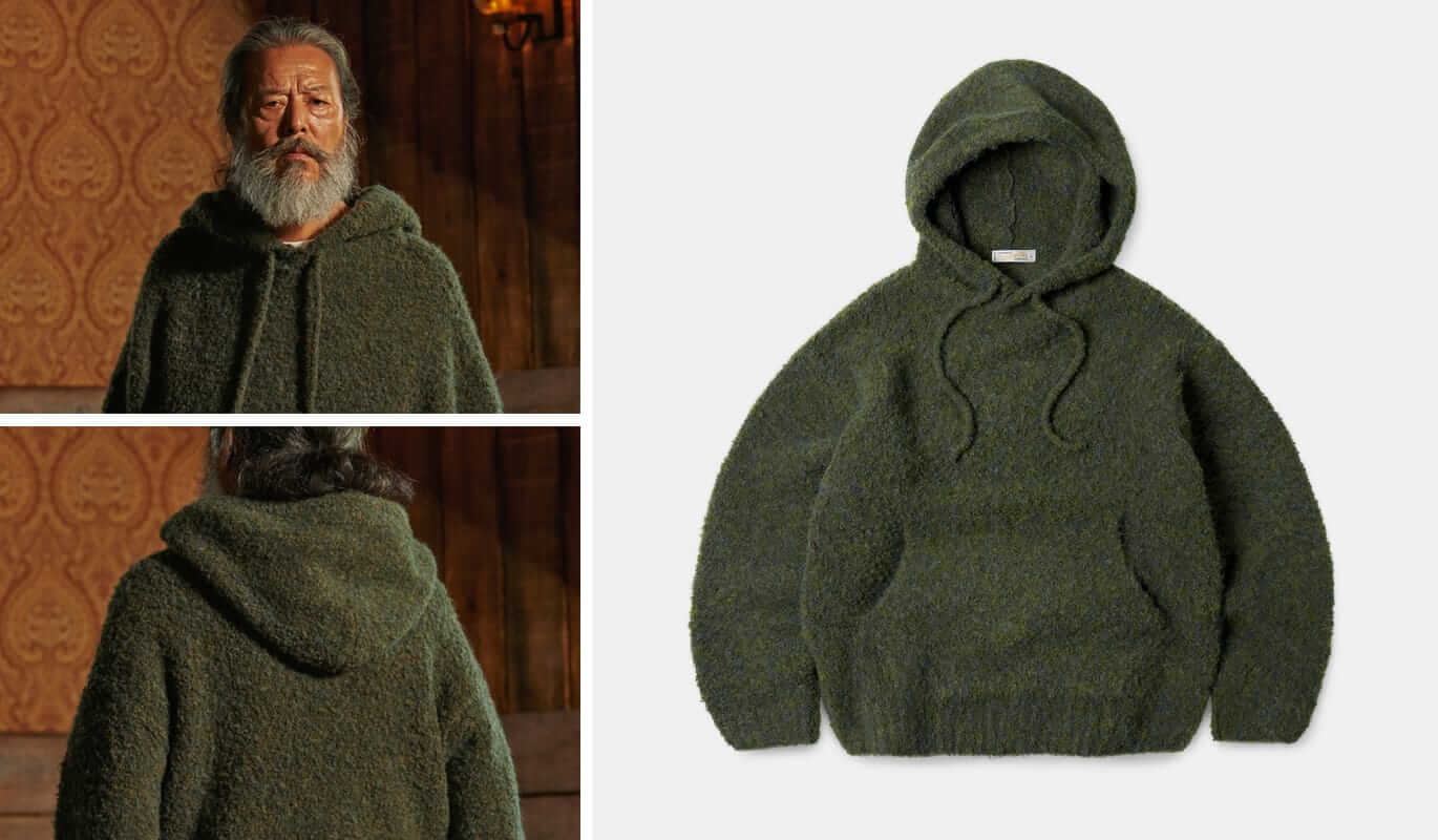 FrizmWORKS Wave boucle knit hoody