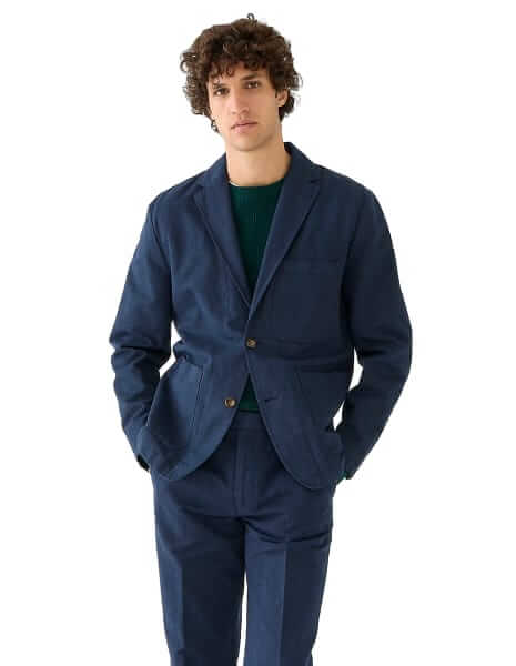 J.Crew Garment-Dyed Cotton-Linen Suit