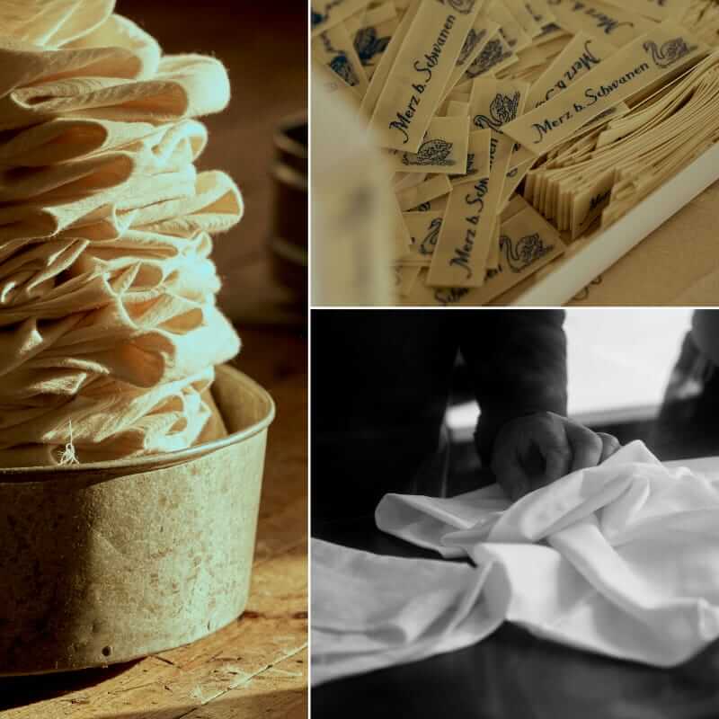 Merz b. Schwanen loop-wheeled t-shirt manufacturing