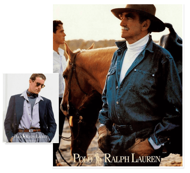 Ralph Lauren advertisements Ralph Tuck example