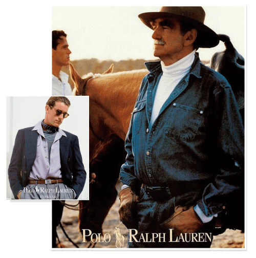 Ralph Lauren advertisements Ralph Tuck example