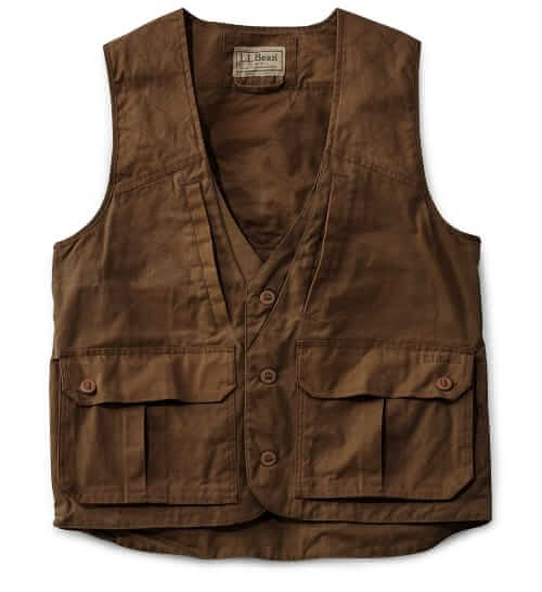 L.L. Bean Double L waxed-cotton Upland vest