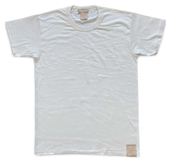 unbleached apparel ecru big fox tag t-shirt
