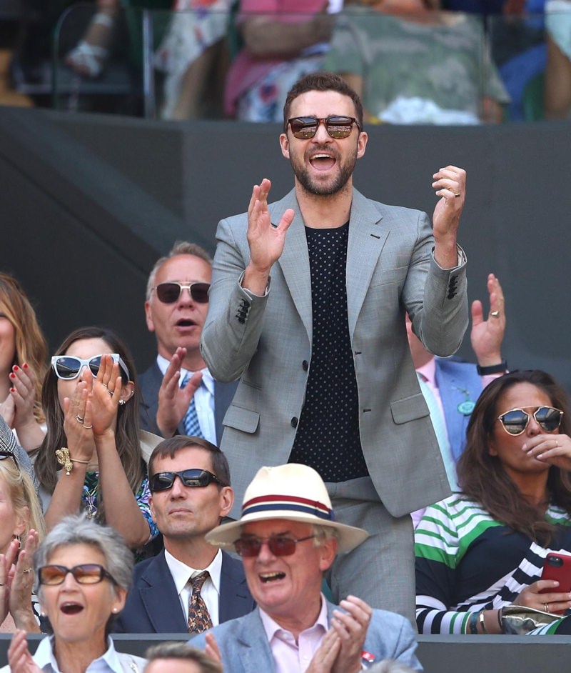 Justin Timberlake at Wimbledon 2018