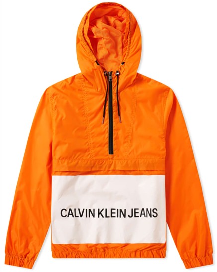 Calvin Klein Jeans Logo Popover Windbreaker