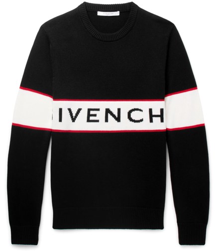 Givenchy Intarsia Logo Wool Sweater