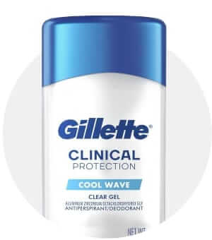Gilette Clinical Protection Clear Gel Antiperspirant and Deodorant