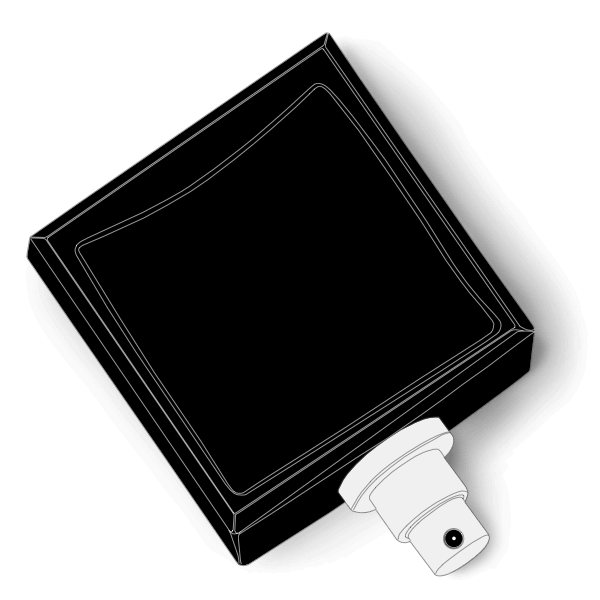Men's cologne bottle illustration