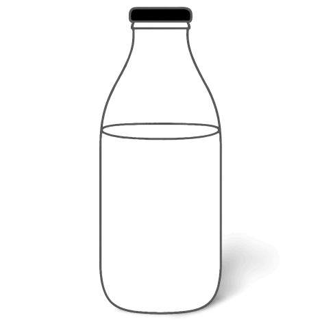 Milk bottle illustration