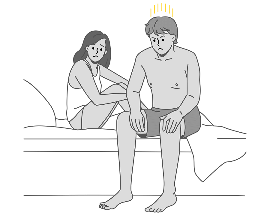 Man sexual performance anxiety