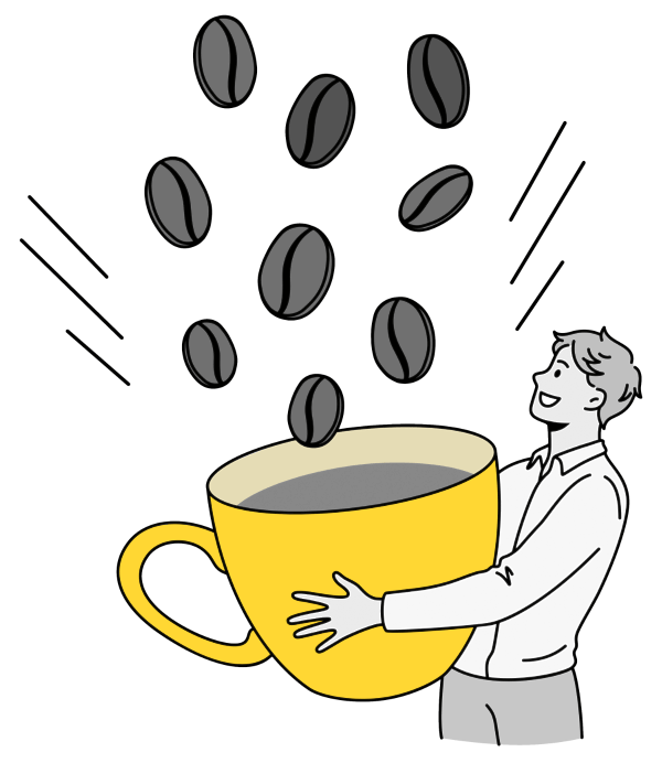 Coffee drink illustration