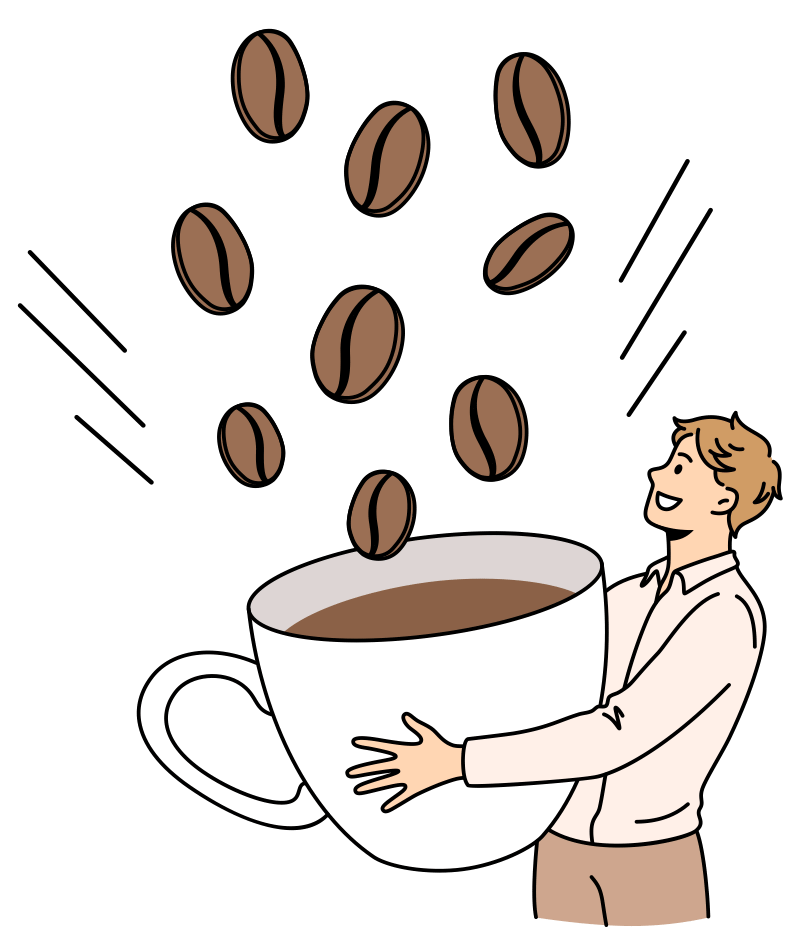 Coffee drink illustration