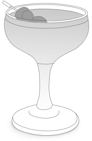 Up cocktail illustration