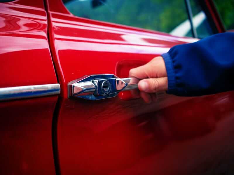 Man opening car door