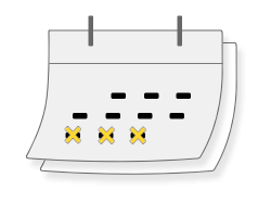 Vacation calendar illustration