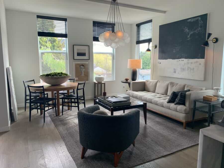 Interior designer Brian Paquette's transformed sitting room in Seattle, Washington