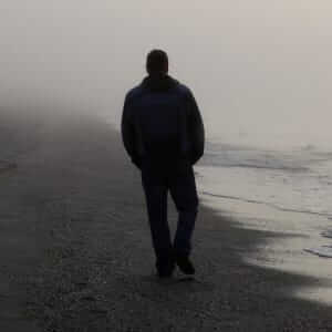 Man with depression