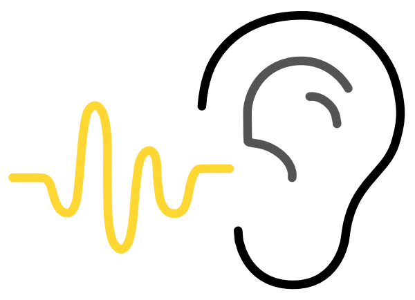Listening ear illustration