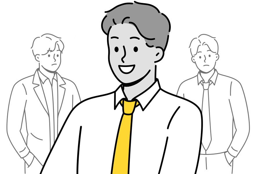 Man with rizz illustration