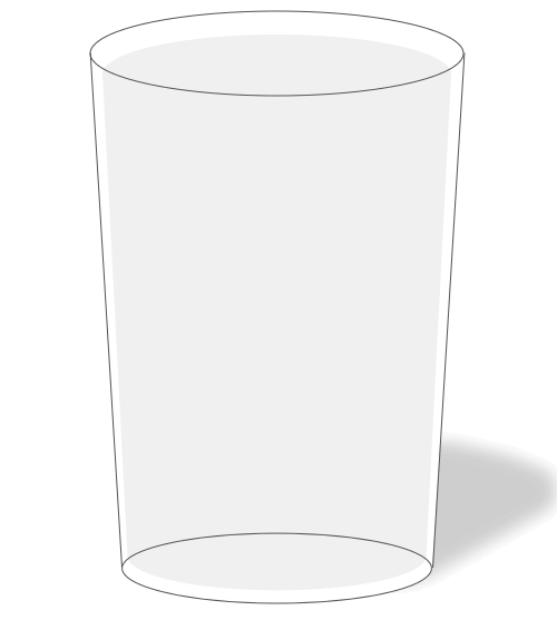 Cup of water illustration