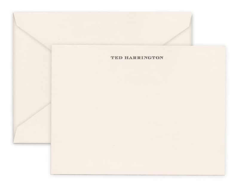 Terrapin Stationers custom engraved notecards