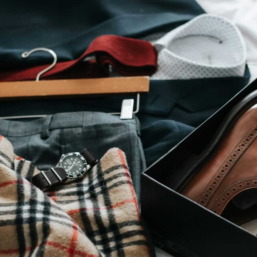 Men's quality clothing wardrobe
