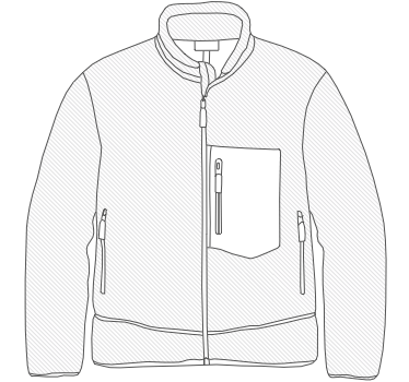 Fleece coat illustration