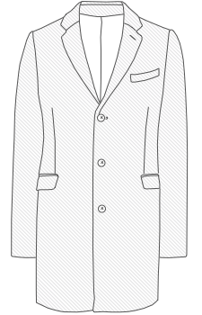 Wool overcoat illustration
