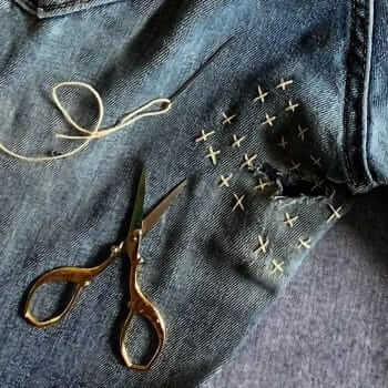 How to fix clothing sashiko