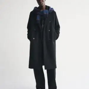 Abercrombie & Fitch Wool-blend double-breasted coat