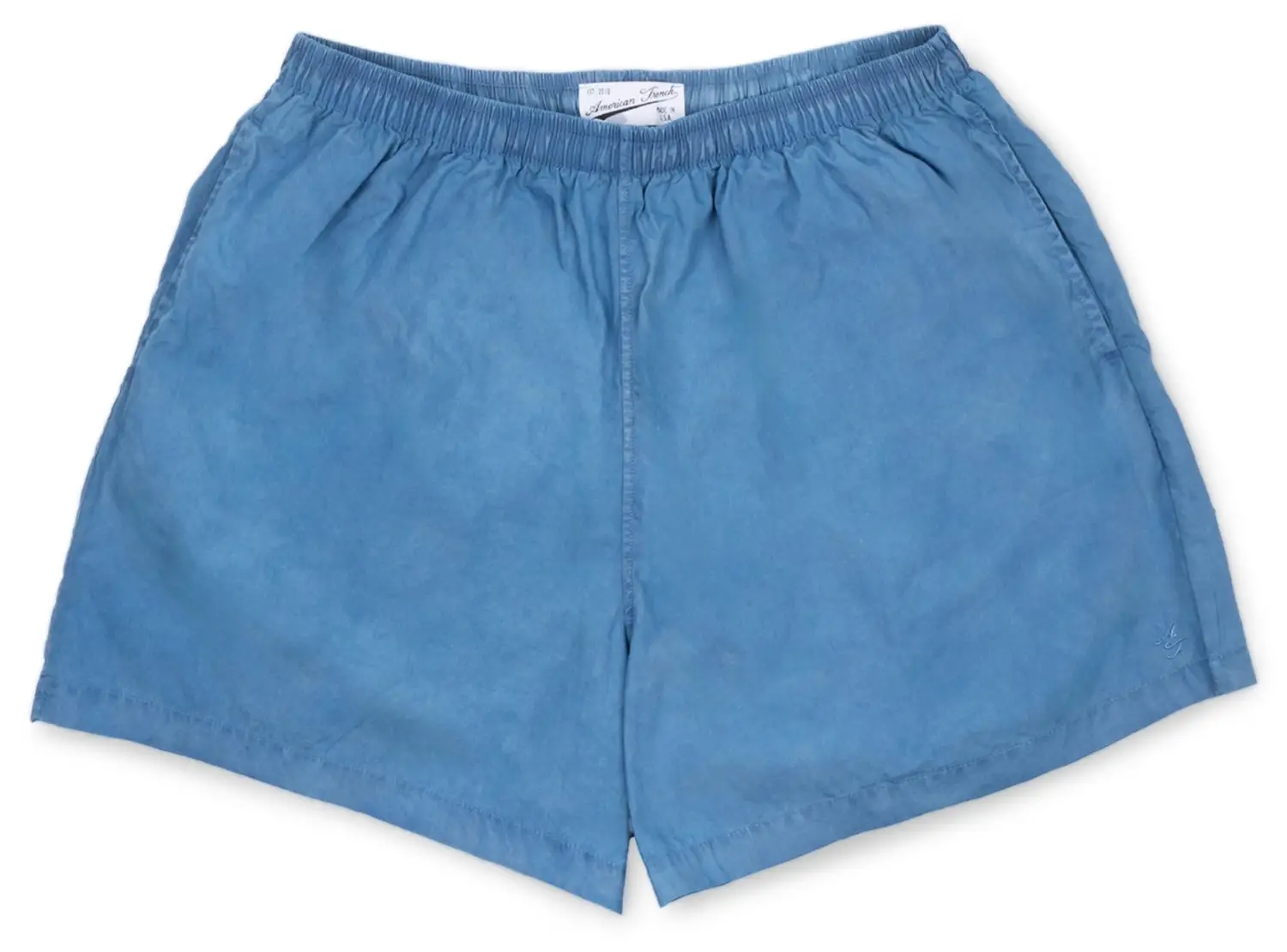 American trench indigo dyed poplin short