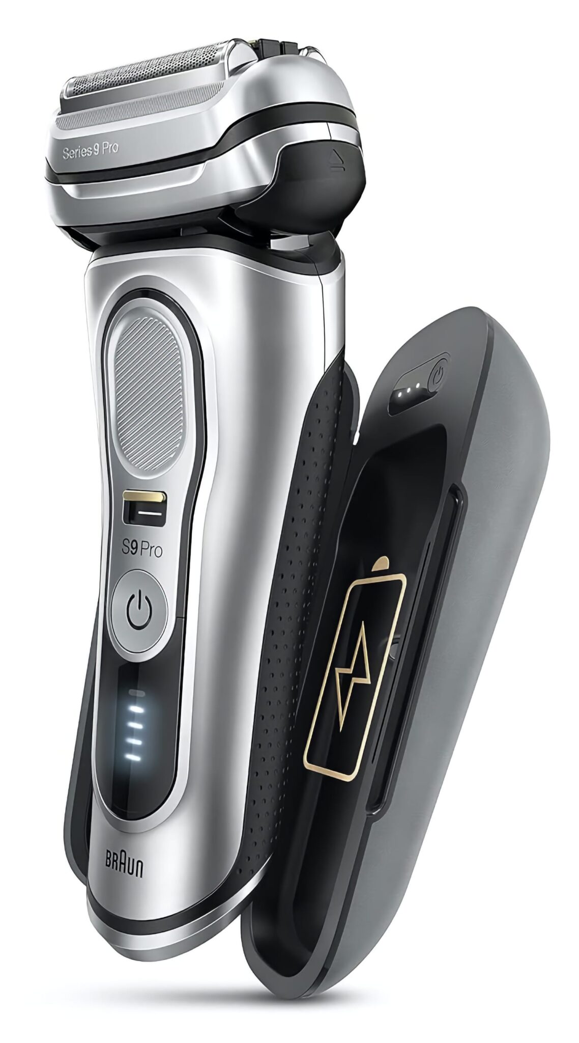 Braun Electric razor with portable charging case