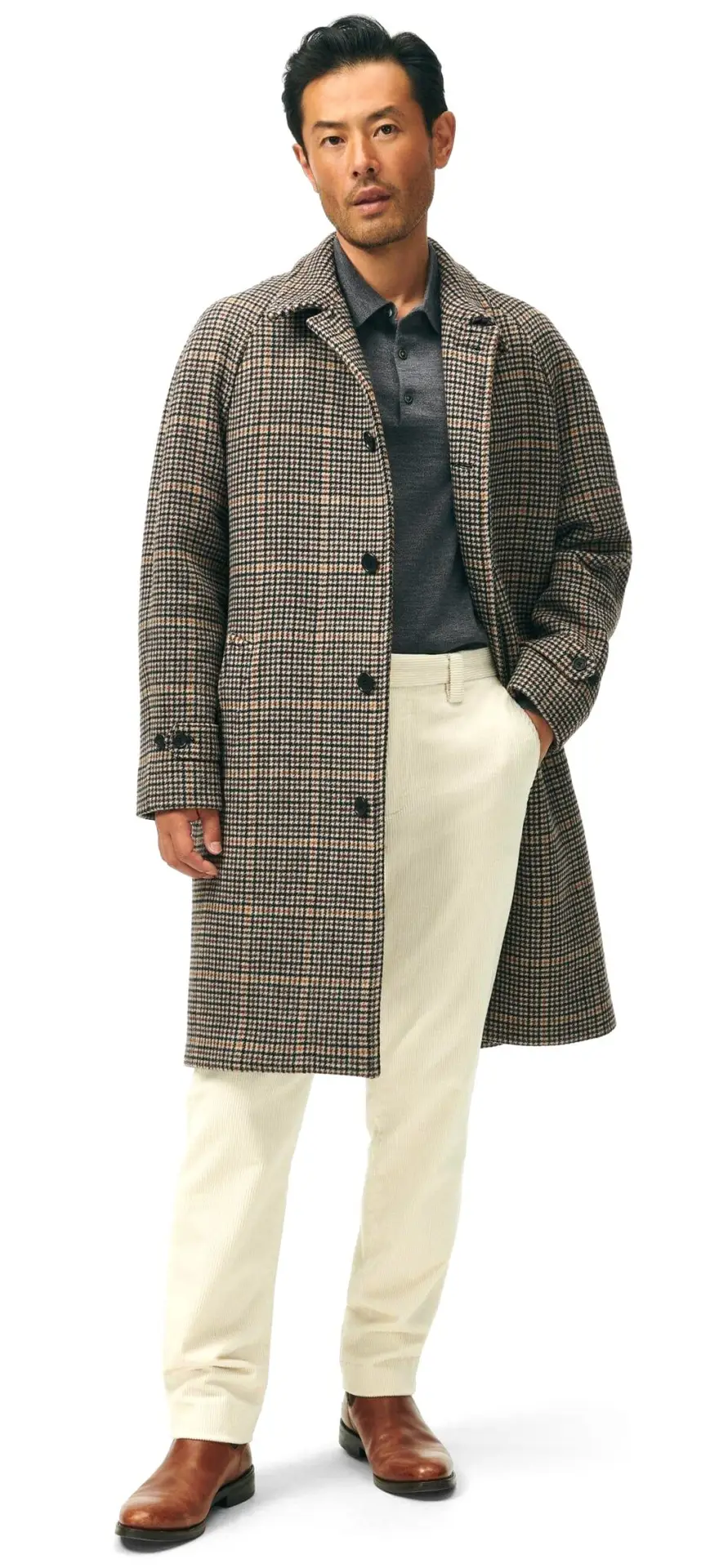 Brooks Brothers Wool Balmacaan coat