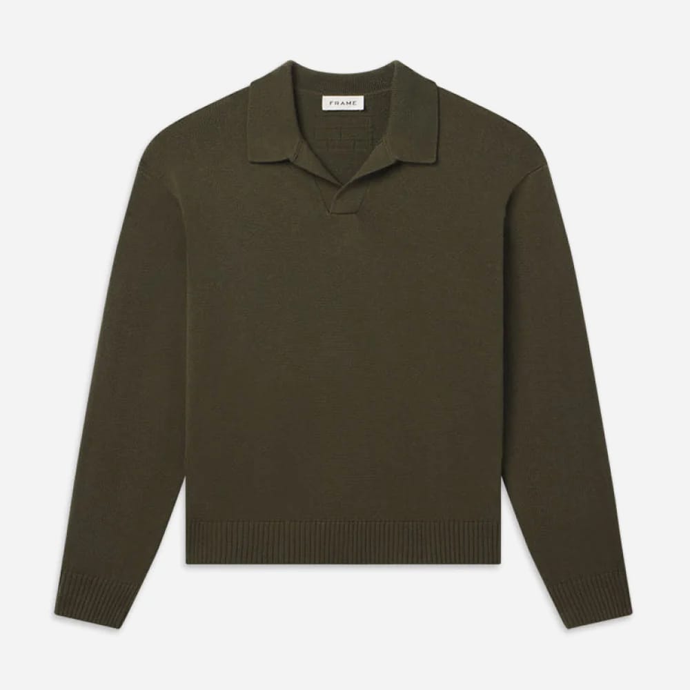 Frame Silk polo sweater